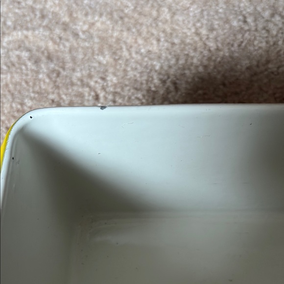 Yellow Rectangle Enamel  Bakeware Dish - Picture 5 of 5